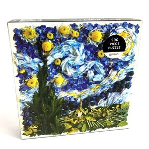NEW Starry Night Puzzle 500 Piece Jigsaw Van Gogh Inspired Flower Petals berries